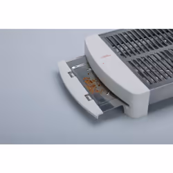 JATA TT589 griglia di cottura elettrica Libera installazione 550 W Acciaio inox, Bianco