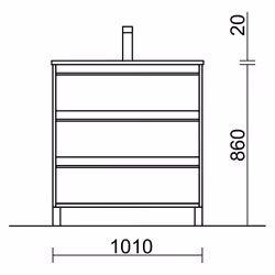 Salgar 90858 set di mobili da bagno
