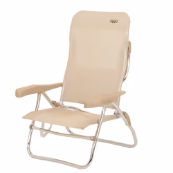 Crespo AL-223, 110 kg, Sedia da campeggio, 4 gamba/gambe, 2,45 kg, Alluminio, Fibra, Beige
