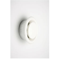 EDM - Koppa acciaio bianco tubo diffusore da incasso regolabile ø 12,5 cm