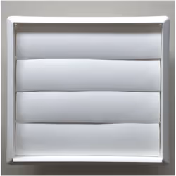 Tubo del PVC della griglia di ventilazione ø120mm o 16,5x18,5cm con piastre mobili . . . Materiale : PVC Indice di protezione ...