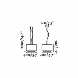 Faro 29989 lampada a sospensione E27