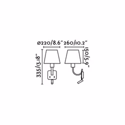 Faro 29341 illuminazione da parete E27
