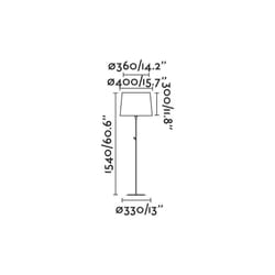 Faro 64313-41 illuminazione da pavimento E27 15 W