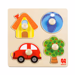 Goula - Puzzle Color, 4 pz, 1 anno/i