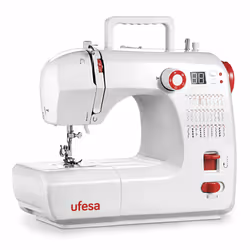 Ufesa SW3003, Bianco, Macchina da cucire automatica, Cucito, LCD, Leva, Manopola, Elettrico