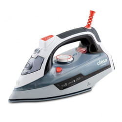Ufesa PV3285 ferro da stiro Ferro da stiro a secco e a vapore Piastra in Ceramica 2800 W Nero, Grigio, Bianco