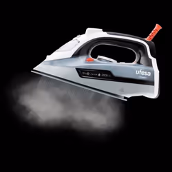 Ufesa PV3285 ferro da stiro Ferro da stiro a secco e a vapore Piastra in Ceramica 2800 W Nero, Grigio, Bianco