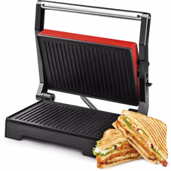 Griglia e Bistecchiera con 1000W di potenza per panini, sandwiches, carne, verdure o pesce. Puoi preparare i tuoi cibi prefer ...
