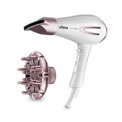 Ufesa SC8400 AirPro asciuga capelli 2200 W Oro rosa, Bianco