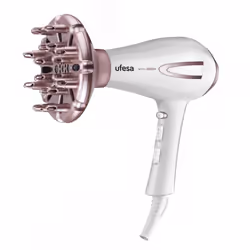 Ufesa SC8400 AirPro asciuga capelli 2200 W Oro rosa, Bianco