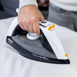 Ufesa PV3650 Mérida, Ferro da stiro a secco e a vapore, Piastra in Ceramica, 45 g/min, Nero, Bianco, 0,4 L, Da Incasso