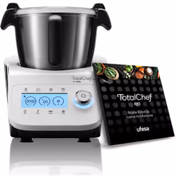 Robot da cucina multifunzionale TotalChef con 30 funzioni: cuocere, emulsionare, grattugiare, riscaldare, bollire, friggere, ...