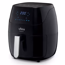 Ufesa Elektra, Friggitrice ad aria calda, 5 L, 80 °C, 200 °C, Singolo, Nero