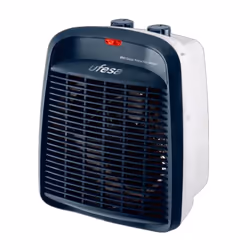 Ufesa 83105502, Riscaldatore ambiente elettrico con ventilatore, IPX1, Interno, Scrivania, Pavimento, Tavolo, Blu, Manopola