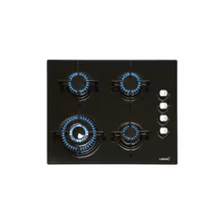CATA CI 631 BK, Nero, Da incasso, 60 cm, Gas, Vetro, 4 Fornello(i)