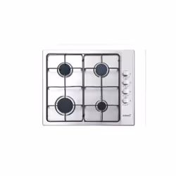 CATA GIB 6004 X, Nero, Acciaio inox, Da incasso, 60 cm, Gas, Acciaio inox, 4 Fornello(i)