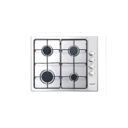 CATA GIB 6004 X piano cottura Nero, Acciaio inox Da incasso 60 cm Gas 4 Fornello(i)