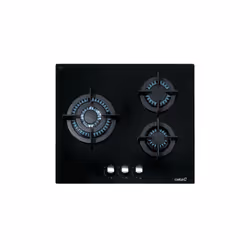 CATA CCI 6021 BK, Nero, Da incasso, 59 cm, Gas, Vetro, 3 Fornello(i)