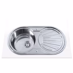 Edesa K2 SE 84 1C1E Reversible, Lavello montato su piano, Rettangolare, Acciaio inox, Acciaio inox, 1 ciotole, Cerchio