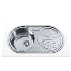 Edesa K2 SE 84 1C1E Reversible Lavello montato su piano Rettangolare Acciaio inox
