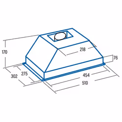 CATA G 45 WH Integrato Bianco 335 m³/h