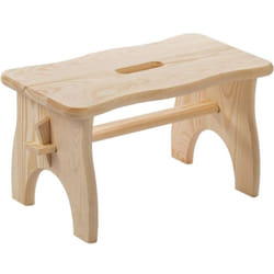 Sgabello in pino massiccio 38,5 x 19 x 21 cm