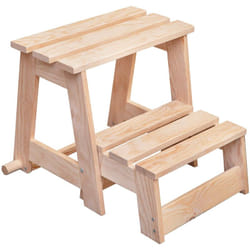 Astigarraga - Scala a sgabello di legno, 2 gradini.