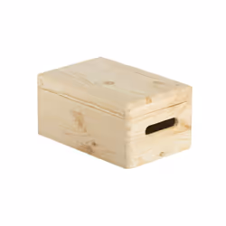 scatola portaoggetti con coperchio Pino massiccio grezzo Spessore legno: 12 mm Dimensioni (AxLxP): 30 x 20 x 14 cm Pronto per ...