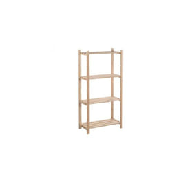 Astigarraga - scaffale in pino basico 4 ripiani cm 65X30X131 h