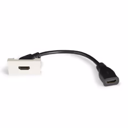 Fonestar WP-62H-02, 0,1 m, HDMI tipo A (Standard), HDMI tipo A (Standard), Femmina/Femmina, Nero, Bianco, 1 pz
