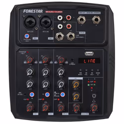 Fonestar MIX-4LIVE, 2 canali, Bluetooth, Nero
