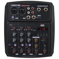 Fonestar MIX-4LIVE mixer audio 2 canali 20 - 20000 Hz Nero