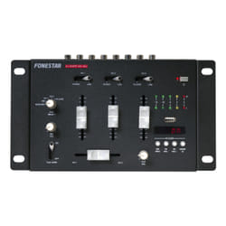Fonestar MIX-3DJ mixer audio 3 canali 20 - 20000 Hz Nero