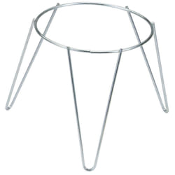 Supporto in acciaio zincato bianco 22cm - Dimensioni ø 22 cm - Finitura zinco