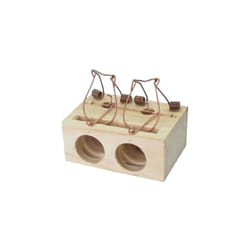EDM - Trappola per mouse in legno doppia entrata - Dimensioni piccole 9.5 x 6.4 x 4.1 cm - Efficiente e discreto