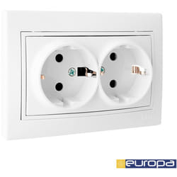 Solera - Doppia presa t/tl con chiusura 16a 250v erp60/2u