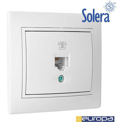 Telefono rj11 da incasso 83x81mm s.europa Solera erp84u