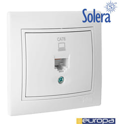 Solera - Presa dati R45 categoria 6 monoblocco 83x81 bianco ERP88U