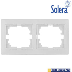 Cornice orizzontale per 2 elementi bianchi 154x81x10mm s.europa Solera erp72u
