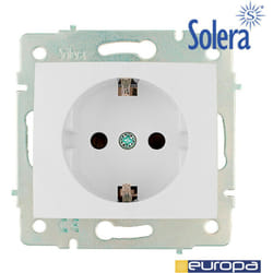 Solera - Base bipolare con terracotta laterale 16a 250v con persiane s.europa erp60