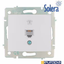 Telefono privato rj11 a encastrer 83x81mm contatti argento ad alta resistenza alla rottura. Collegare tramite vite. S.europa  ...