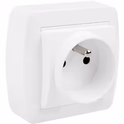 Base bipolare con sistema francese74x72x28mm Mural solera mur60fu. . . Indice di protezione IP : IP20 Colore : Bianco Certifi ...
