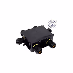 scatola di derivazione per antenna da esterno a tenuta stagna con 6 pressacavi ip68 da esterno 24a 450vac t60 terminale 3p gw ...