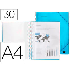 Liderpapel EC09 cartella Blu A4