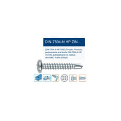 Vite autoperforante 7504-N HP bombata PH2 4,8x38 ABR4838