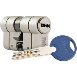 MCM - Cilindro scx+ de alta sicurezza anti-effrazione, anti-bumping e anti-picking. 30-40 nichel e doppia frizione. scx+den:30-40