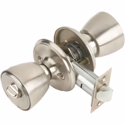 Serratura con pomello della porta con condanna 509b-4-4-70 mcm serratura con pomello della porta con scrocco. finitura inox. ...
