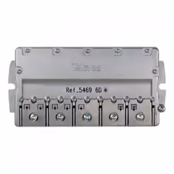 Partitore EasyF 6 Vie 5...2400MHz 11/14dB Partitore da 6 vie per segnali SMATV, con un design compatto ed un comportamento el ...