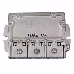 Televes 543802 cavo splitter o combinatori Splitter per cavo Acciaio inox